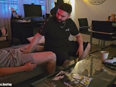 AntoGoesHunting's GIRLFRIEND attempts out a hetero phat man-meat be expeditious for the very greatest time with a guy