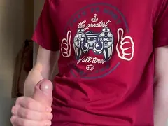 Watch Evgeny Twink's hot solo play with a Herculean load of shit and cumload